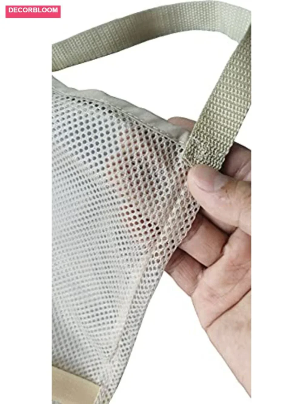 5 Pack Hanging Mesh Produce Bags - Reusable Net Storage for Onions, Potatoes,